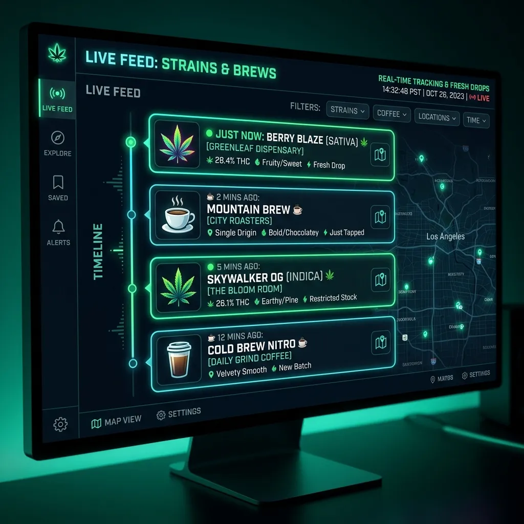 Real-Time Amsterdam Coffeeshop Menu Tracker